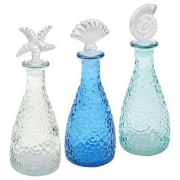 Beach Pebble Texture Seaside Glass set decor - Picture 12 of 15